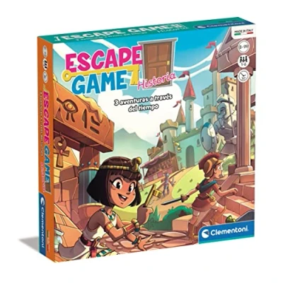 Imagen de Clementoni, Escape Game de Historia, Juego Mesa Estrategia, EscapeRoom, Familiar, A Partir 8 años, Juguete en español (55497),