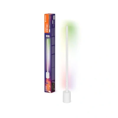 Imagen de LEDVANCE SMART+ WIFI LED Eck Stehleuchte, schmal, weiß, 8W, 540lm, regulierbares Weiß &amp; Farblicht, dimmbar, DIY Musikrhythmusfunktion, lange Lebensdauer, App steuerbar, 2700 6500K