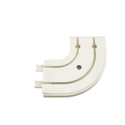 Imagen de GARDINIA Arco redondo GE2 con pieza final blanca 13.5/13.5 cm, 1 par, 2