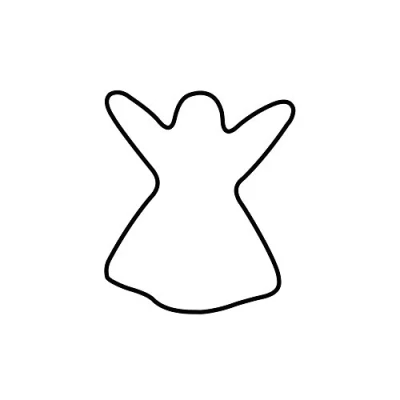 Imagen de Kaiser Cookie Cutters Molde para Galletas con Forma de ángel, Acero Inoxidable, 4 cm