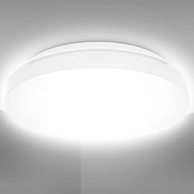 Imagen de B.K.Licht 10 Watt led Lámpara de baño I IP44 a prueba salpicaduras 4000K color luz blanca neutra 900lm brillo techo tamaño: S Ø22cm plafon