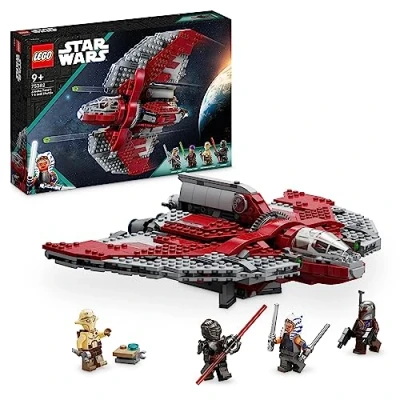 Imagen de LEGO 75362 Star Wars Lanzadera Jedi T 6 de Ahsoka Tano Nave Estelar Juguete con 4 Minifiguras Personajes Incl. Sabine WREN y Marrok Espadas Láser, Regalo para Niños Niñas 9 Años o Más