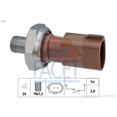 Imagen de Interruptor de presión aceite FACET 7.0217