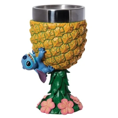 Imagen de Enesco Disney Showcase Stitch Figura de cáliz piña (7.09 pulgadas)