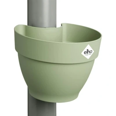 Imagen de Elho Vibia Campana Drainpipe Clicker 40 Macetero por Exterior Ø 21.6 x H 16.3 cm Verde/Pistache Green
