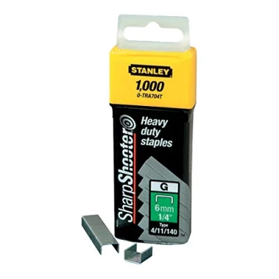Imagen de STANLEY 1 TRA704T Grapa tipo g (4/11/140) 6mm 1000 u.