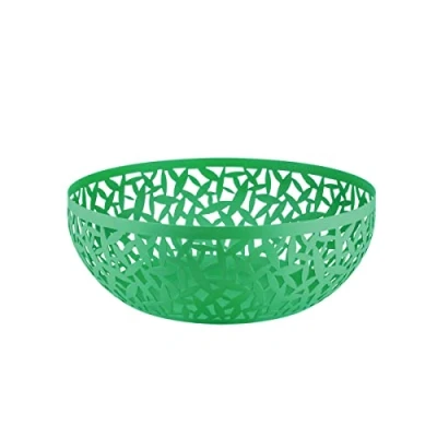 Imagen de Alessi Cactus MSA04/29GR Frutero de Design Perforado, en Acero Colorado con Resina Epossidica, Verde, 29cl