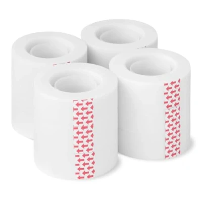 Imagen de Amazon Basics Cinta de acabado mate, 1.91 cm x 25.4 m (ancho largo), paquete 12, transparente