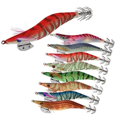 Imagen de 8 Piezas Luminoso Pesca Camarones Señuelo Cebo de Calamar para Sepia Pulpo (3.0#)