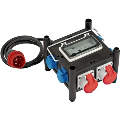 Imagen de Brennenstuhl Distribuidor de energía compacto goma IP44 BSV 3 (2 m)