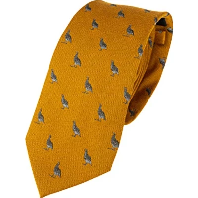Imagen de Jack Pyke Corbata de seda Perdiz Mostaza