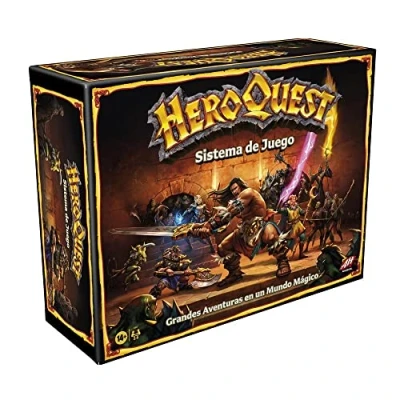 Imagen de Hasbro Gaming Avalon Hill Sistema de Juego HeroQuest Aventuras en Mazmorras para 2 a 5 Jugadores Partir 14 años