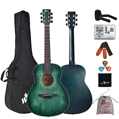 Imagen de Winzz Guitarra Acústica 3/4 (36 Pulgadas Azul Verde)