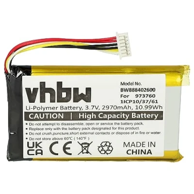 Imagen de vhbw 1x batería Compatible con dji Mavic Air, Pro Platinum, Mando de dron (2970 mAh, 3,7 V, Li Poli)