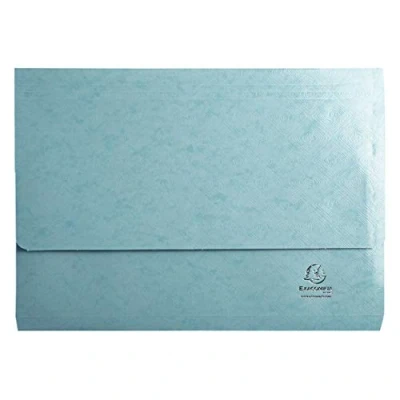 Imagen de Exacompta 48222E Carpeta de bolsillo 1928 cartulina recubierta y gofrada, 265 g/m2, tamaño A4, color azul