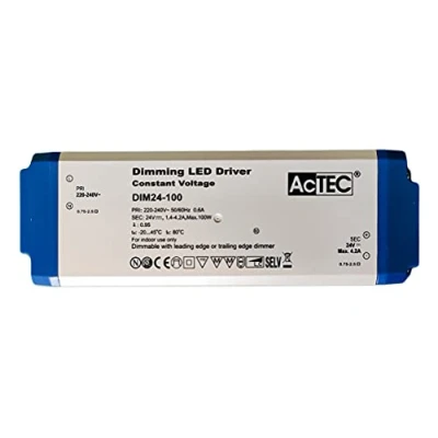 Imagen de Alimentador transformador regulable con Triac Dimmer 24 V 100 W, directamente en CA 220 corte de fase, voltaje constante para tira LED