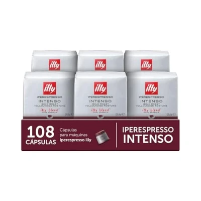 Imagen de Illycaffè cápsulas Café Iperespresso Tueste INTENSO, 6 cubos de 18 cápsulas, total 108