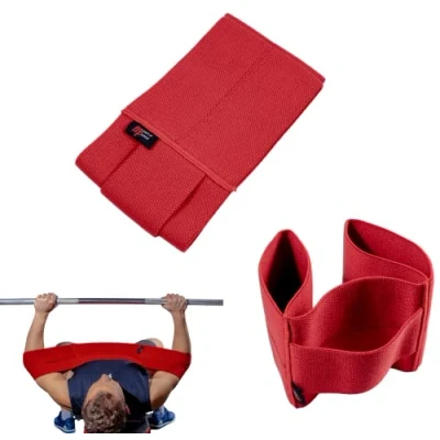 Imagen de MuscleForge® Cinta de Press banca para Entrenamiento en Powerlifting, Mangas compresión Halterofilia, codera, Venda Codo (60 100 kg)