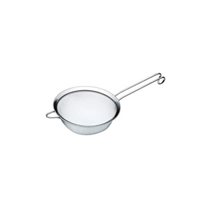 Imagen de KitchenCraft MasterClass Colador de Acero Inoxidable, Malla Resistente, 18 cm Pleateado