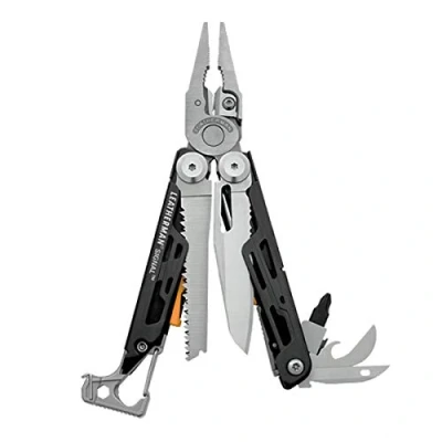 Imagen de Leatherman Signal alicate multiherramienta para bolsillo 19 herramientas Black Alicates de múltiples (Black, 11,4 cm, 212,6 g, 6,93 cm)