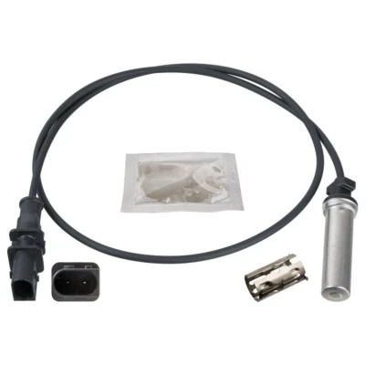 Imagen de FEBI BILSTEIN 172414 Sensor de ABS Eje trasero izquierda, trasero, derecha con grasa, casquillo 1185 800