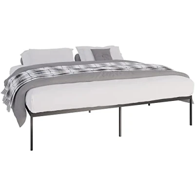 Imagen de CLP Somier Metálico Fargo I Base Moderna con Listones para Cama De Metal Resistente En Tamaños Diferentes, Color:Negro, Tamaño:200x200x42 cm