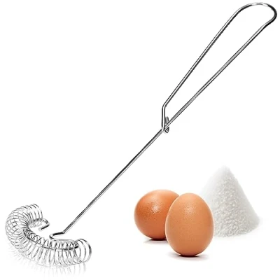 Imagen de COM FOUR® batidor en espiral de acero inoxidable Práctico ayudante cocina salsa para revolver Espumar y mezclar (01 piezas espiral)