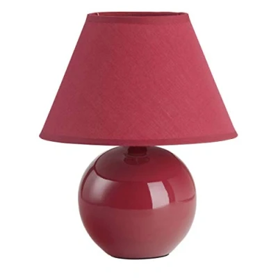 Imagen de BRILLIANT lamp Primo lámpara de mesa roja 1x D45, E14, 40W, adecuado para lámparas caída (no incluidas) Escala a ++ E Con interruptor cable