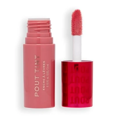 Imagen de Makeup Revolution, Tinte Labial Pout, Ligero, Color Construible, Fórmula Hidratante con Acabado de Brillo a Mancha, Sweet Pink, 3ml