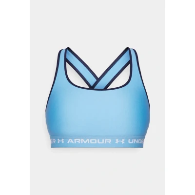 Imagen de Under Armour Crossback MID BRA Sujetadores deportivos con sujeción media, Mujer, Talla: XS, Horizon blue/midnight navy/white