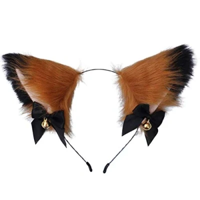 Imagen de spier Diadema de peluche para cosplay con orejas gato niñas, accesorios disfraces