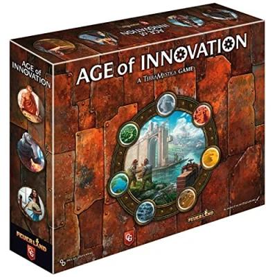 Imagen de Capstone Games: Age of Innovation a Terra Mystica Game, juego de mesa estrategia facción, partir 14 años, 1 5 jugadores, 40 minutos