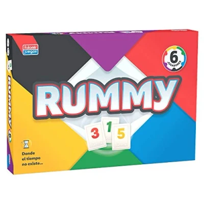 Imagen de falomir Rummy 6 Juego de Mesa, Multicolor, Sin Talla (29775)