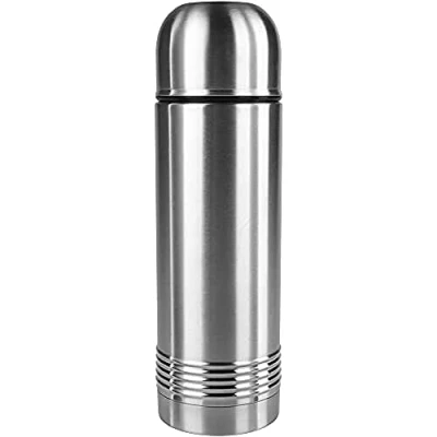 Imagen de Emsa 618701600 Matraz de vacío Senator, termo, taza café móvil, 700 ml, térmica, aislante, cierre Safe Loc, acero inoxidable