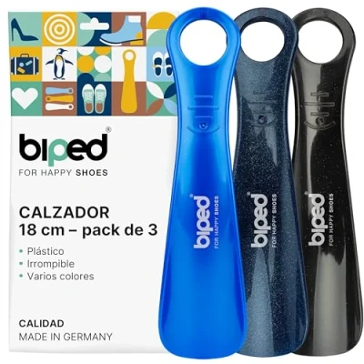 Imagen de biped juego de 3 calzadores plástico calzador 18 cm fabricación alemana z1570(dark sky)