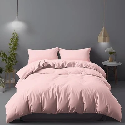 Imagen de LivinEase Funda Nordica 220 x 240 Microfibra Juego de Edredon 220x240 cm y 2 Fundas Almohada 65x65 nórdica Rosa