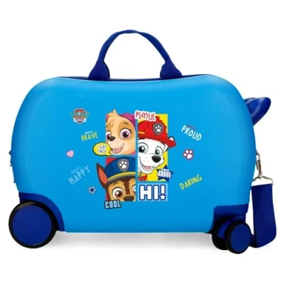 Imagen de Patrulla Canina Paw Patrol Be Happy Maleta Infantil Azul 45x31x20 cms Rígida ABS 24,6L 1,8 kgs 4 Ruedas Equipaje Mano