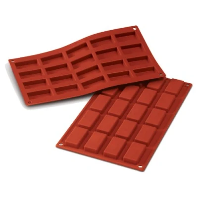 Imagen de silikomart SF025 FINANZIERI Molde de Silicona 49x26 H 11 MM, Rojo