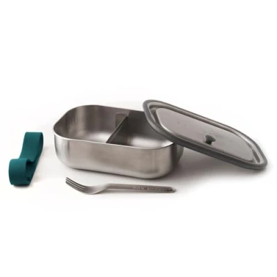 Imagen de BLACK + BLUM Stainless Steel Lunch Box Lonchera de Acero Inoxidable con Capacidad 1000 ml, Color océano