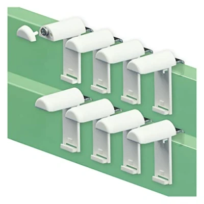 Imagen de KLEMMFLEX 8 soportes de sujeción con soporte metal para estor Klemmfix, doble sin necesidad taladrar, abrazadera, como accesorio suspensión/fijación en ventanas PVC