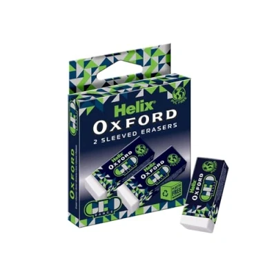 Imagen de Helix Oxford Geo 102701 Gomas de borrar (2 unidades), color verde
