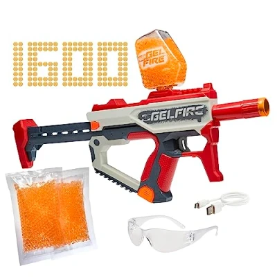 Imagen de Nerf Pro gelfire Mythic Blaster 1600 Bolas de hidrogenadas para 800 Bolas, con batería y Gafas