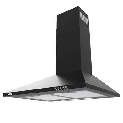 Imagen de CIARRA CAB6201A Campana de pared Clase A 60cm 370 m3/h 70W 3 velocidades Control por Botones Negro
