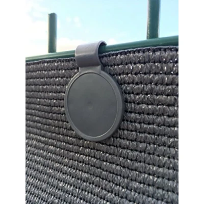 Imagen de edenvista Clips de fijación, con protección antirrayos UV, para Lona separadora 90 a 350 g/m2 Bolsa 20 Piezas, Color Gris Oscuro.