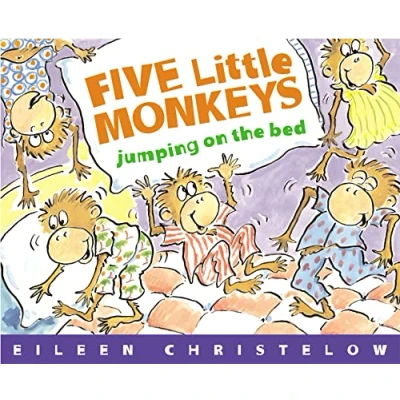 Imagen de Five little monkeys jumping on the bed