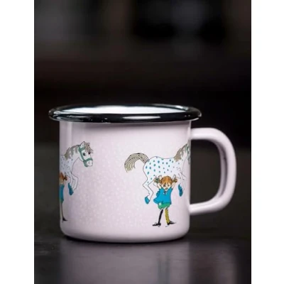 Imagen de Muurla Pippi Longstocking and The Horse Taza esmaltada de metal (150 ml)