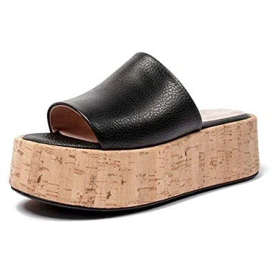 Imagen de L37 HANDMADE SHOES Lago Suddenly I, Sandalia Mujer, Negro, 39 EU