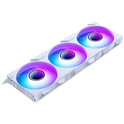 Imagen de Phanteks Paquete triple M25 120 Gen2, 3 ventiladores de refrigeración ARGB alto rendimiento mm, marco ventilador unificado en cadena margarita, cubo espejo infinito, conexión