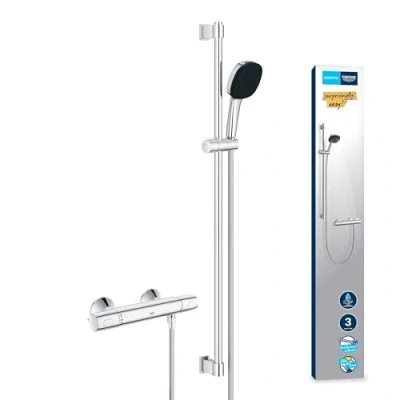 Imagen de GROHE Precision Trend THM exp +shw 900 Mezclador Termostático de Ducha 1/2 Pulgada Cromo 34855003