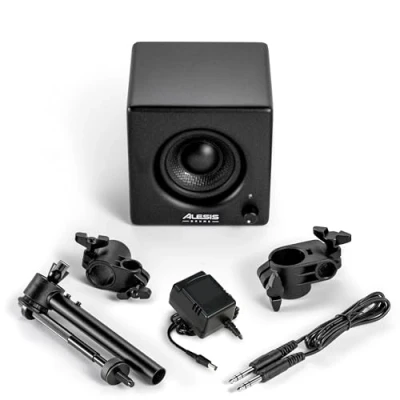 Imagen de Alesis Nitro Amp Altavoz Monitor de Batería Electronica Compacto 3&quot; y 70W para Prácticas Lecciones, montable en Rack con Las Abrazaderas Incluidas